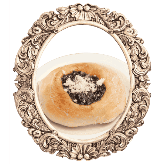 Kolachi pastry in an ornate frame